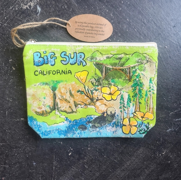 Art Studio Company 'Big Sur, California' Canvas Pouch NWT - Picture 2 of 2